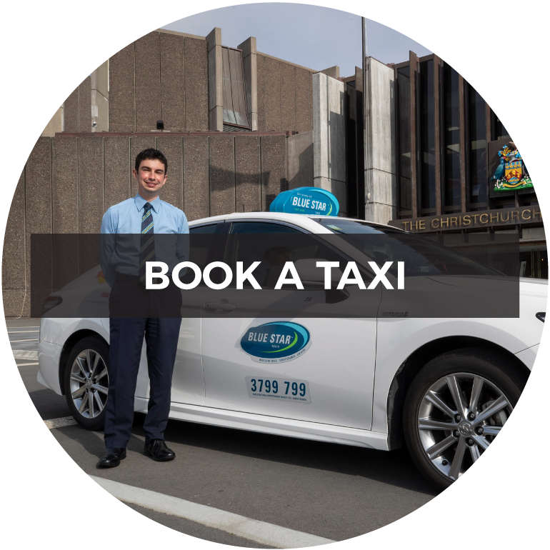 book a taxi with bluestar taxis christchurch